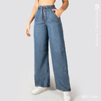 Jeans Mom Flare Rigido Tiro Alto S7594