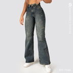 Jeans Mom Flare Tiro Alto S7596