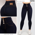 Jeans Skinny Tiro Alto Tono Oscuro Z1035
