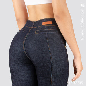 Jeans Skinny Tiro Alto S7480