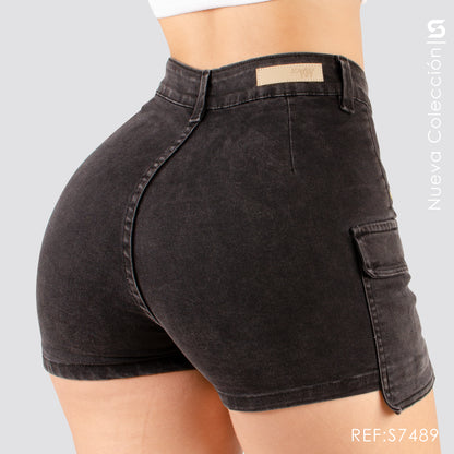 Short Mujer  Tiro Alto S7489