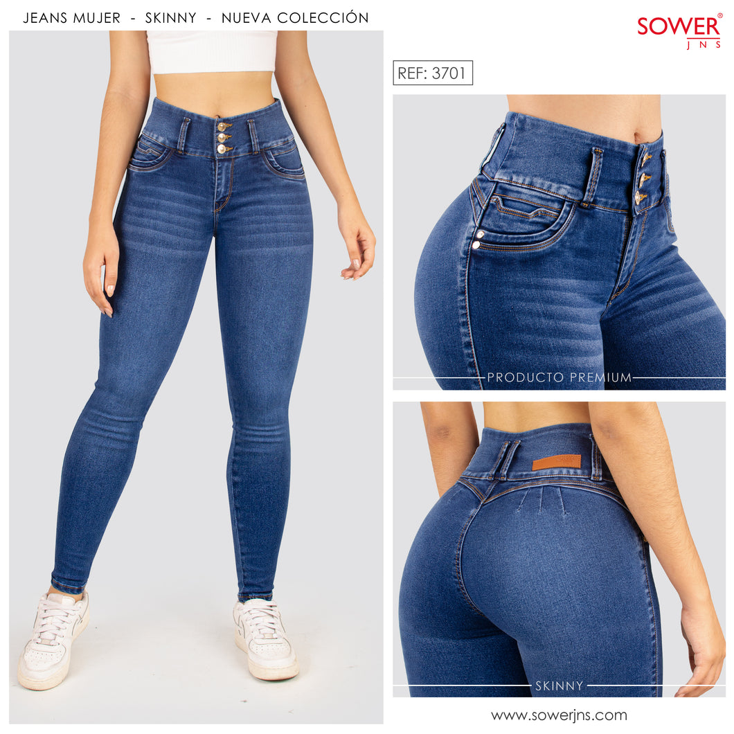 Jeans Skinny Tiro Alto S3701