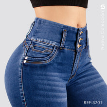 Cargar imagen en el visor de la galería, Jeans Skinny Tiro Alto S3701