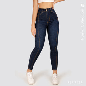 Jeans Skinny Tiro Alto S7427