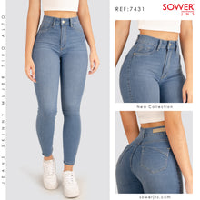 Cargar imagen en el visor de la galería, Jeans Skinny Tiro Alto S7431