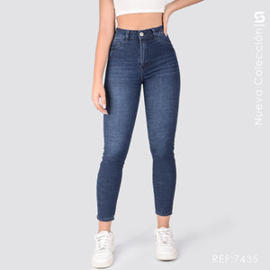 Jeans Skinny Tiro Alto S7435