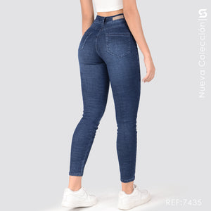 Jeans Skinny Tiro Alto S7435