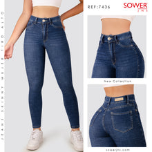 Cargar imagen en el visor de la galería, Jeans Skinny Tiro Alto Premium S7436